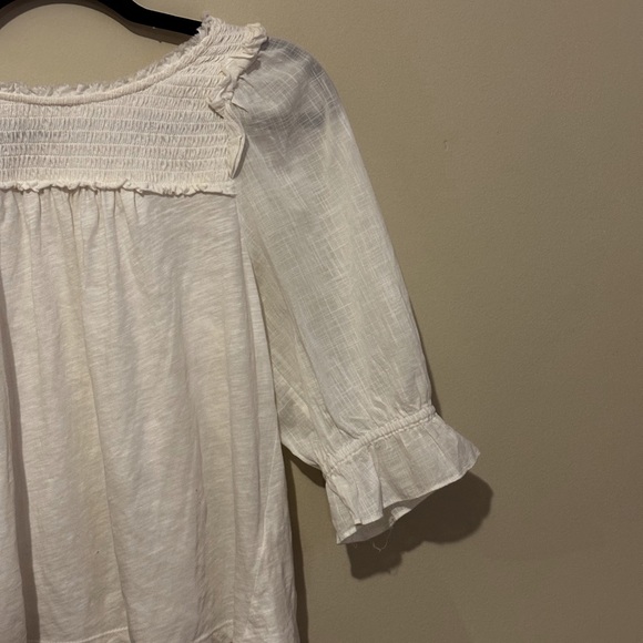 White Ruffled Blouse - Picture 2 of 2